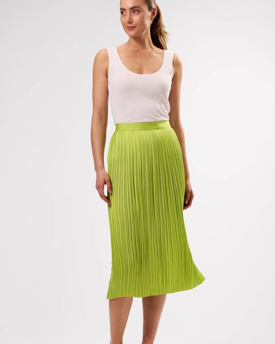 sparkpick features amour vert sateen recycled skirt in sustainable fashion