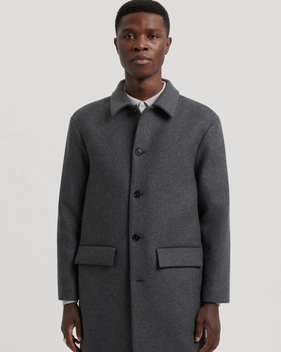 sparkpick features asket wool coat in sustainable fashion