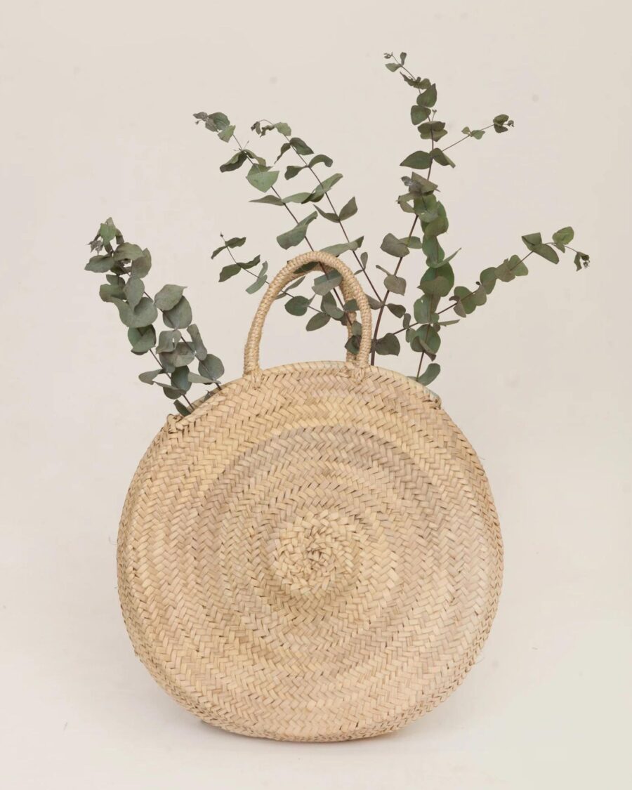 sparkpick features beaumont organic circle basket bag in sustainable fashion