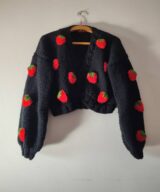 sparkpick features bydna strawberry cardigan on etsy in sustainable fashion