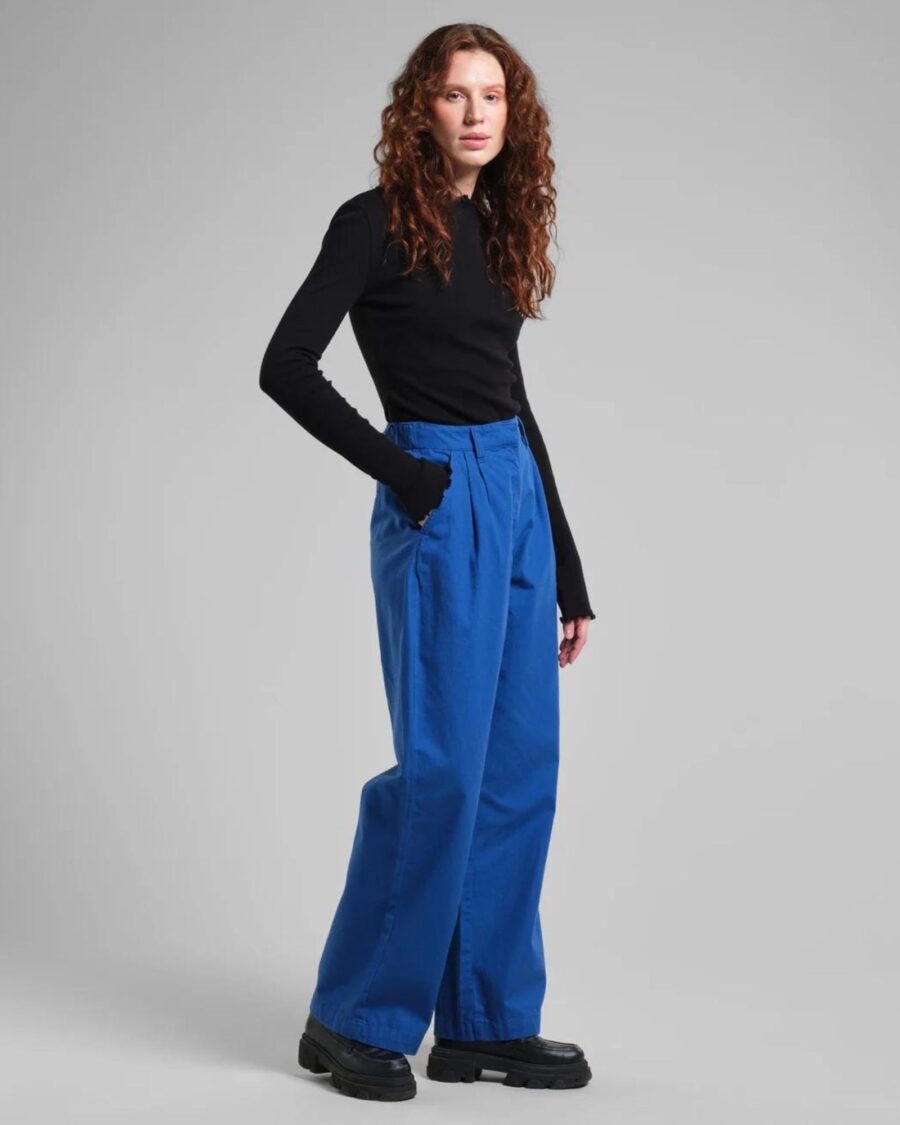 sparkpick features dedicated fun casual blue pants in sustainable fashion