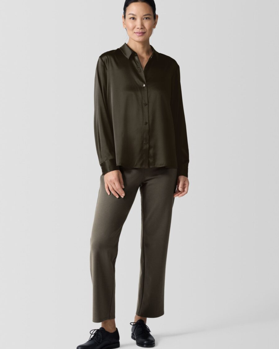 sparkpick features eileen fisher silk shirt in sustainable fashion