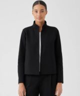 sparkpick features eileen fisher stand collar jacket  in sustainable fashion