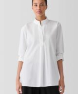 sparkpick features eileen fisher stand collar top  in sustainable fashion