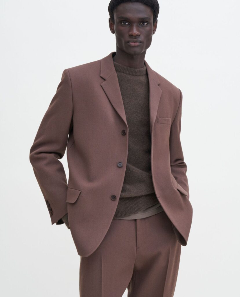 Wool Blend Waisted Blazer