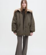 sparkpick features filippa k hooded bomber jacket in sustainable fashion