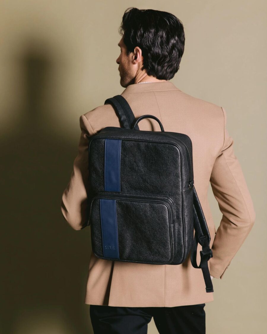 sparkpick features gunas vegan leather backpack in sustainable fashion