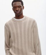 sparkpick features kotn cable sweater in sustainable fashion