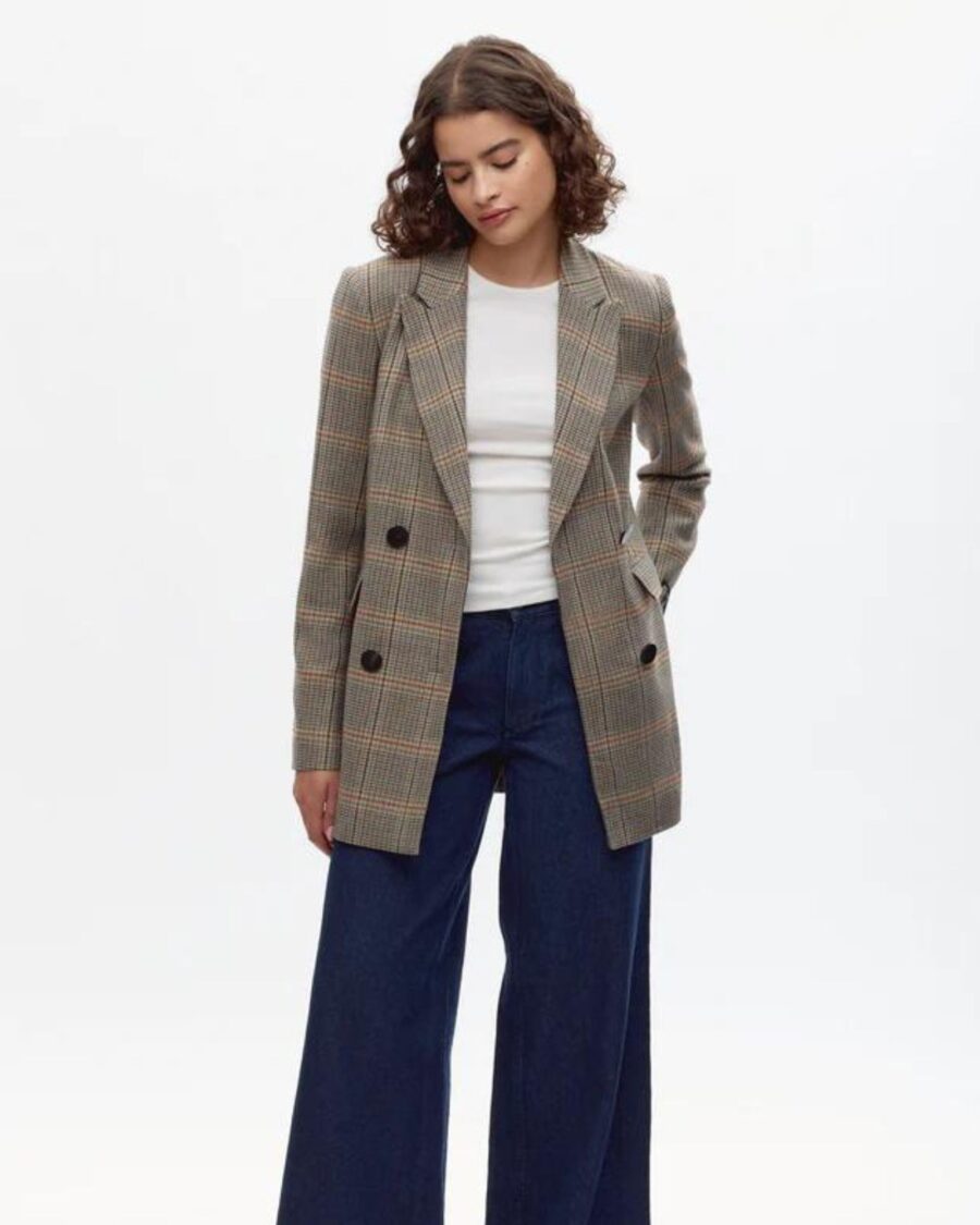 sparkpick features kotn double breasted  blazer in sustainable fashion