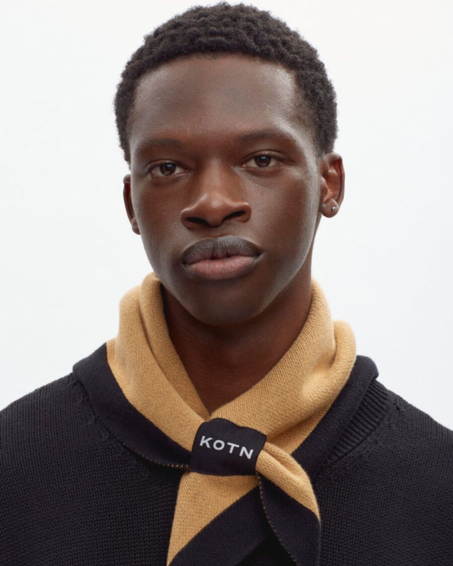 sparkpick features kotn classic men's cotton scarf in sustainable fashion