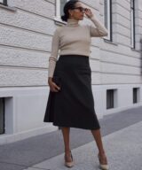 sparkpick features mila.vert a-line midi skirt in sustainable fashion