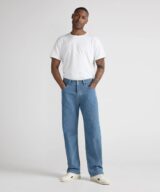 sparkpick features mud jeans straight leg jeans in sustainable fashion