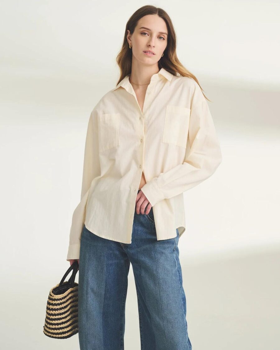 sparkpick features naadam cotton shirt in sustainable fashion