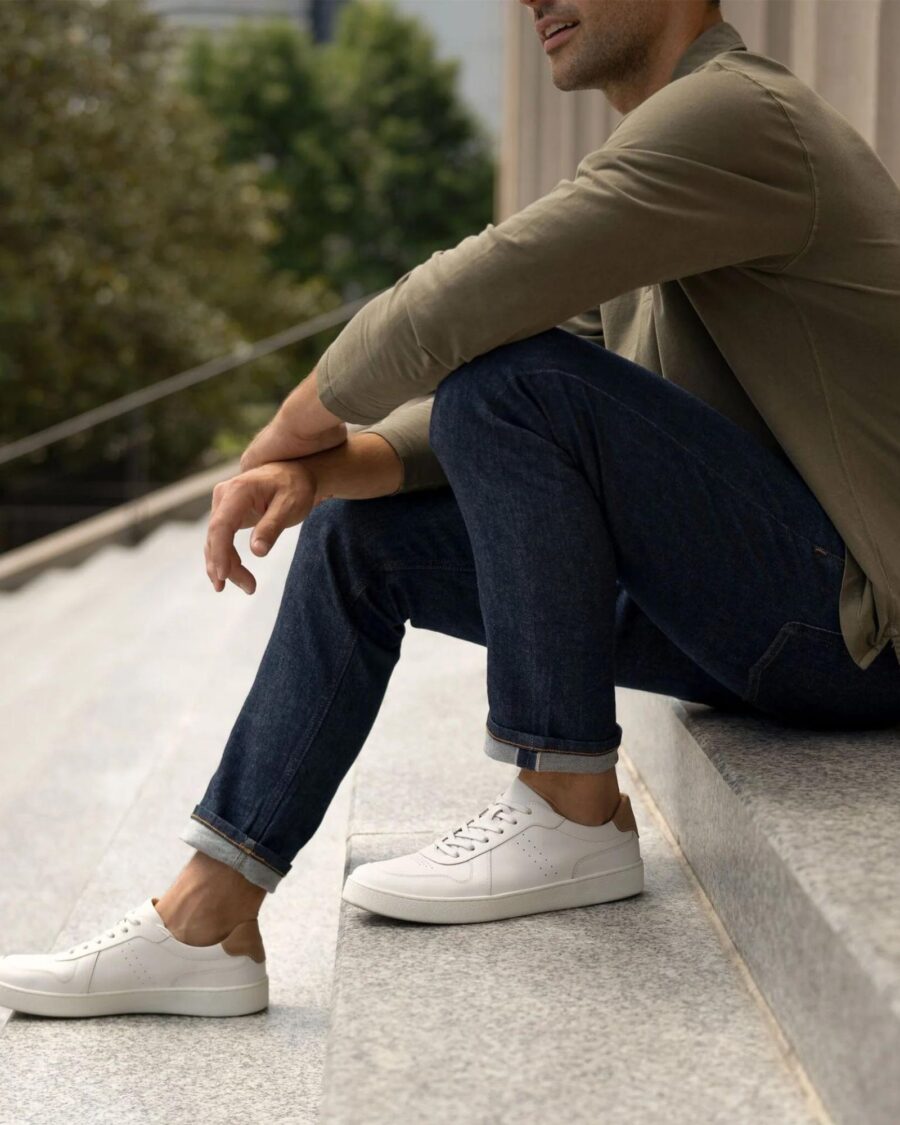 sparkpick features nisolo court sneaker shoes in sustainable fashion