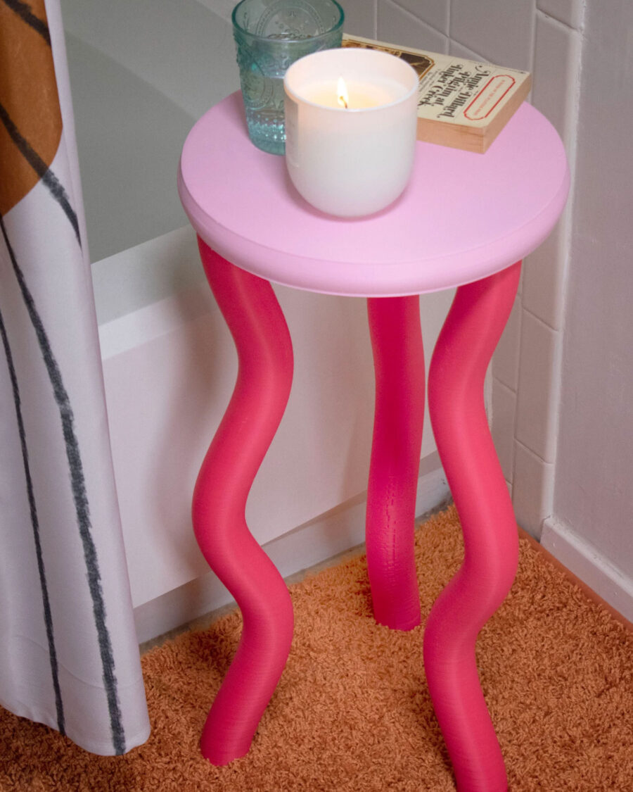 sparkpick features creative jelly pink side table