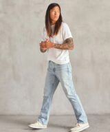 sparkpick features outerknown straight jean in sustainable fashion