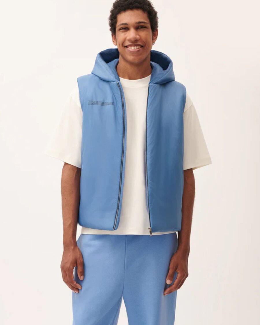 sparkpick features pangaia mens warmth gilet in sustainable fashion