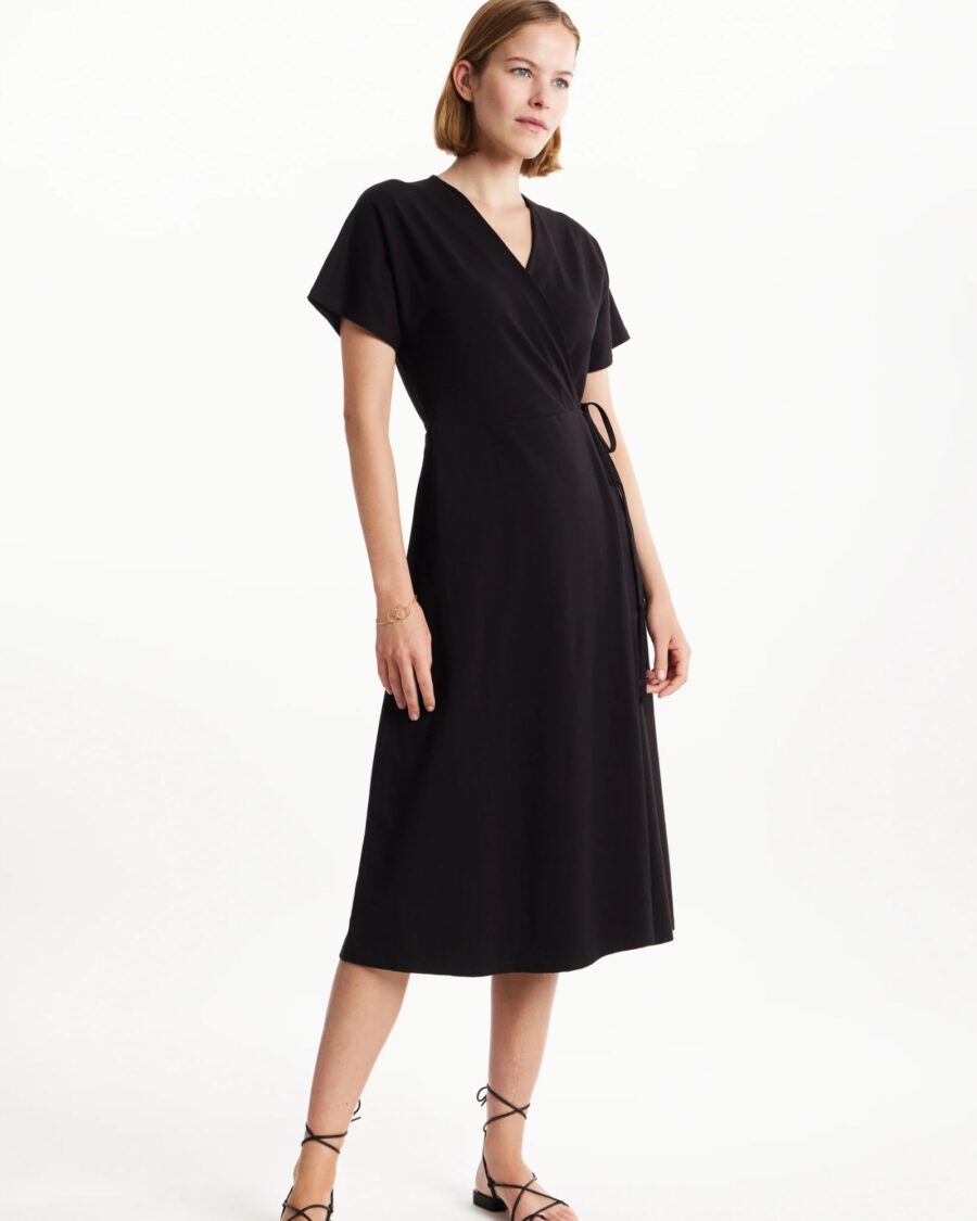 sparkpick features people tree wrap dress in sustainable fashion