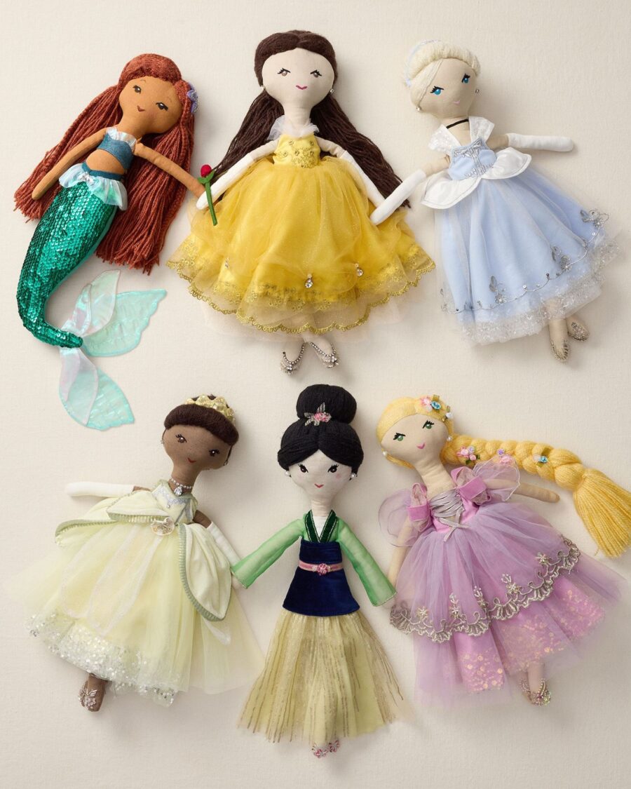 sparkpick features pottery barn kids disney princess doll in sustainable fashion