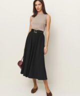 sparkpick features reformation a-line midi skirt in sustainable fashion