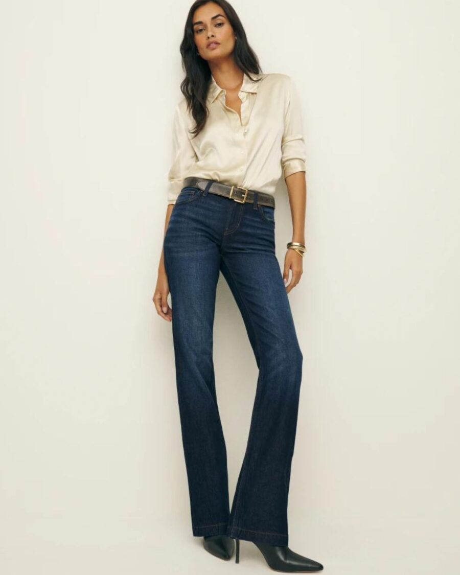 sparkpick features reformation low rise jeans in sustainable fashion