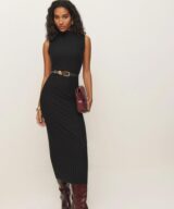 sparkpick features reformation turtleneck dress in sustainable fashion