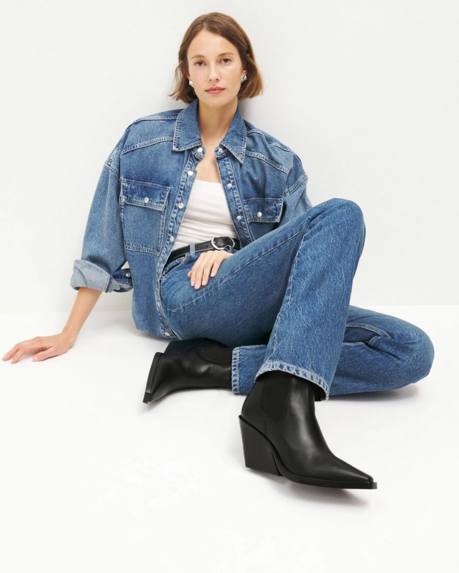 sparkpick features reformation western boot in sustainable fashion