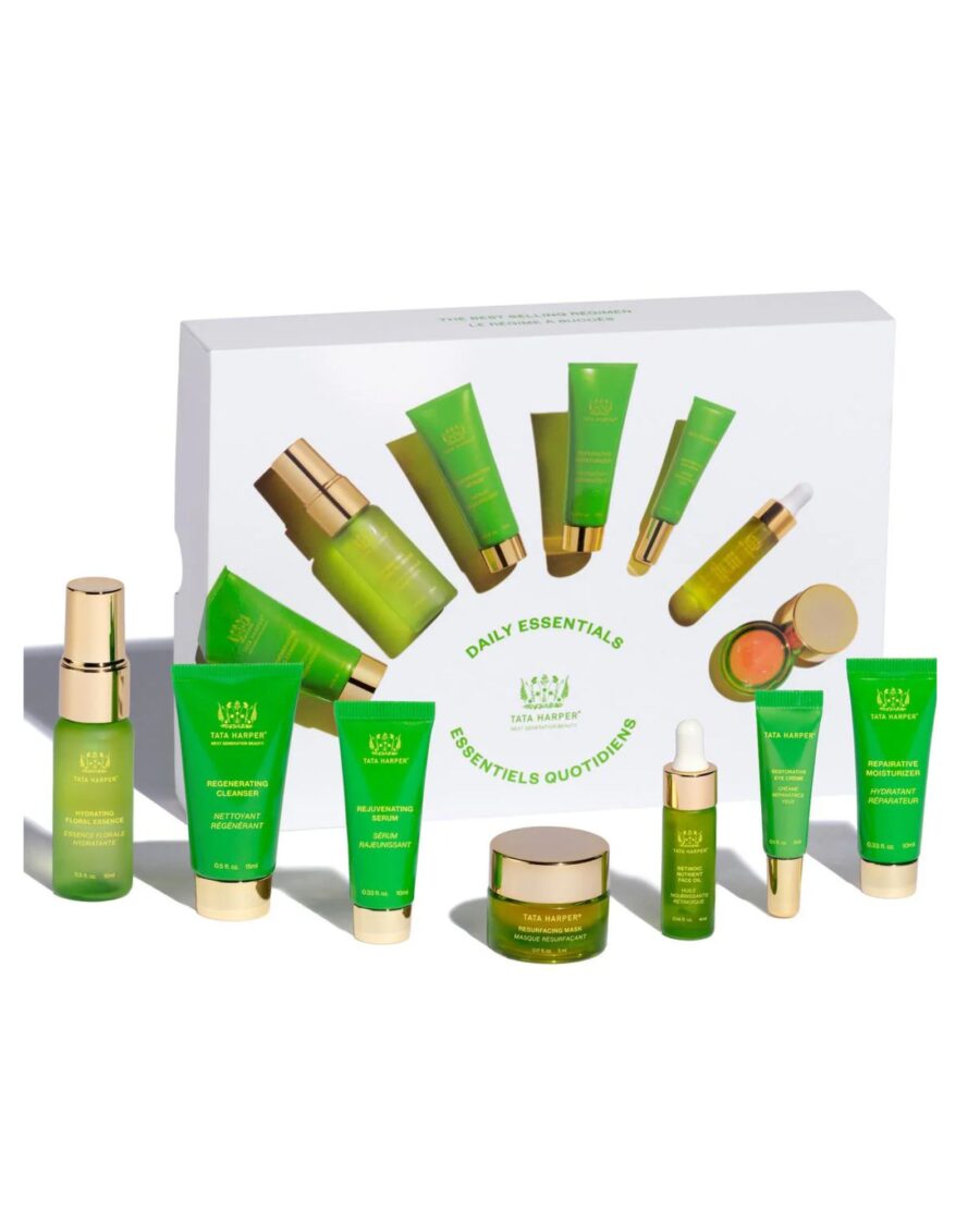 sparkpick features tata harper the detox market  daily essentials set in sustainable fashion