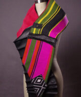 sparkpick features upcycled leather wool scarf  in eco fashion